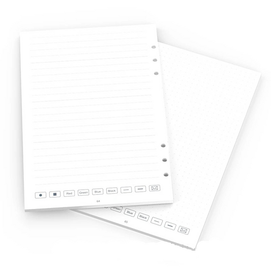 Hojas para Libreta Digital – Pack de 128 unidades (Reutilizables o Tradicionales)